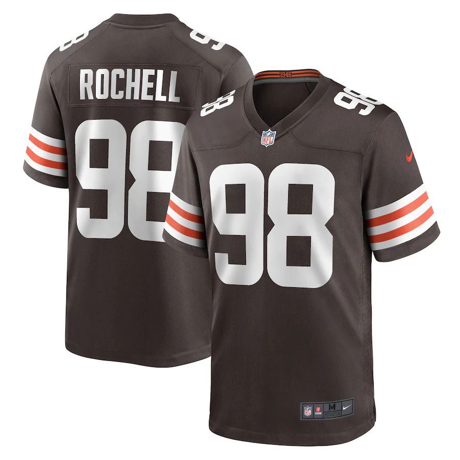 Men Cleveland Browns 98 Isaac Rochell Nike Brown Game Player NFL Jersey